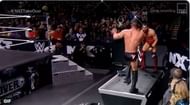 From one end of one announce table to the end of the opposite announce table, Balor's dropkick resembled a bazooka being fired